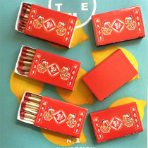 Old-fashioned safety matches move double-happiness burning incense for Buddha cigarette lighting nostalgic retro foreign fire outdoor picnic emergency matches