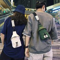 Hong Kong I Tgreg new trendy couple inclined satchel casual light 100 lap single shoulder inclined satchel bag backpack