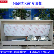 Environmentally friendly water curtain cabinet Water curtain painting table Spray paint water curtain cabinet Paint cabinet Small spray paint cabinet Spray paint water curtain machine