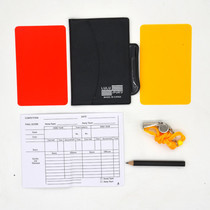 Referee Red and yellow card Record book Red and yellow card Referee tool belt holster Pencil for football Red and yellow card