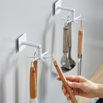 Rotatable and free-to-punch collection kitchen Home Wall-mounted Creative Decoration Hyun Guan Entrance Door Key Hook Powerful Viscose