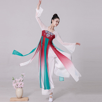 Classical dance costumes show female fairy air Chinese style practice clothes Han and Tang performance clothes rhyme gauze clothes art test dance