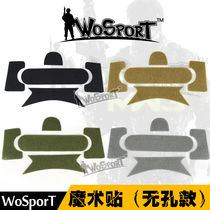 WoSporT Real People CS Field Tactical Helmet Equipment Series Velcro (non-porous)