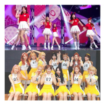 Korean girl group cheerleading costume performance costume Cosmic girl student sports group La La performance costume Male