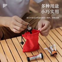 Camping travel small objects draw mouth storage bag packing bag sundries bag field sundries storage bag bundle pocket