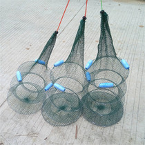 Three-floating rafting sea fishing for fishing and fishing guard boat fishing for fishing and fishing reservoir fishing protective mesh rubber silk web pocket small fish basket