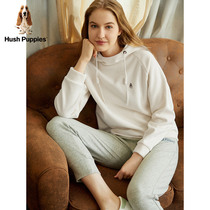 Hush Puppies Casual Fleece Hooded Sweatshirt Loungewear) WC-21721D