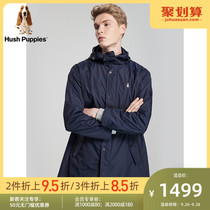 Hush Puppies Dinx Mens 2021 New Loose Casual Long Trench Coat Jacket) PJ-21591D