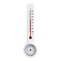 2 m visible virtue time temperature and humidity meter indoor and outdoor household scale baby temperature wall-mounted greenhouse thermometer