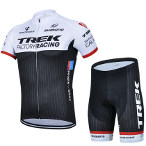 Black and white bike suit short sleeve suit men summer mountain bicycle clothes short coat shorts bicycle clothes