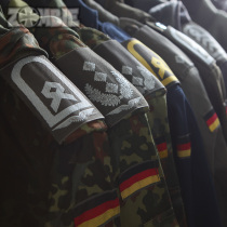 German Army German Army Edition Original Brand BU Badge Parka Grey Green Debra Arms Badge with shoulder badge Boutique