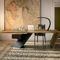 loft retro desk solid wood boss table manager table industrial wind computer desk iron desk writing desk creative