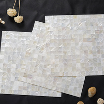 Natural self-adhesive Mother-of-pearl Shell Mosaic TV background wall Tile Bathroom toilet wallpaper board