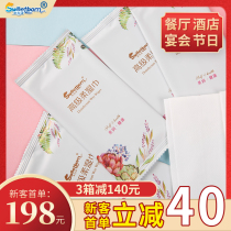 Water-based disposable single-piece wet tissue independent packaging Hotel restaurant wet tissue 720 pieces custom logo