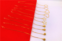 New Sarkin Fake Gold Round Pearl Pentagon Stars Earrings Temperament South Korea Ins Brief the red earline doesnt fade