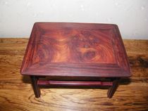 Antique square stool toddler stool base bottom support mortise and tenon structure desk ornaments African lobular rosewood hair pattern