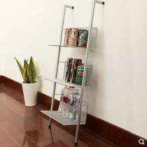 Six-layer display stand Floor-standing ladder shelf cd disc rack Books and magazines office storage and finishing display rack