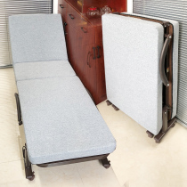 Folding bed Office single person installation-free simple nap bed human bed household lunch break bed double net red model