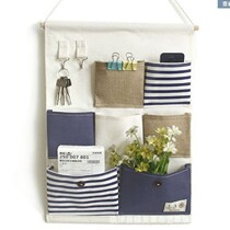 Storage bag hanging bag wardrobe home wall hanging door rear dormitory bedroom multi-layer fabric creative wall hanging storage bag