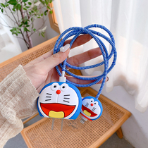 Cartoon suitable for Apple 13promax data line protective sleeve 12 charger silicone sleeve 20w Quick charge 11pro