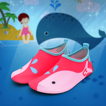 Men and women children cartoon diving shoes sandals non-slip Red Foot Skin Skin Soft shoes snorkeling swimming shoes fitness yoga shoes