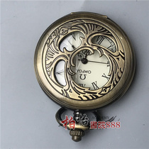 Antique pocket watch mens mechanical watch old antique Miscellaneous Republic of China mechanical watch pendant nostalgia ancient old copper watch