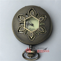 Antique pocket watch mens mechanical clock Old antique miscellaneous Republic of China mechanical watch pendant Simple ancient old copper watch