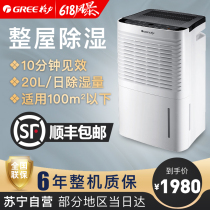 GREE dehumidifier dehumidifier dehumidifier area 20L days 50-100 square meters DH20EI