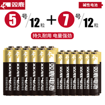 Shuanglu new boutique alkaline battery No 5 No 7 Childrens toy dry battery wholesale remote control mouse No 5 No 7