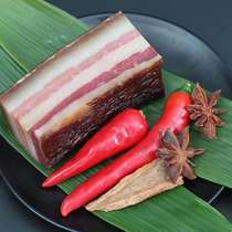 Li Qi Five-Flower bacon 500g Guizhou Zunyi local specialty farm homemade firewood smoke smoked alpine soil pig third line