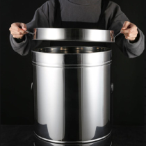 Stainless steel tangerine peel barrel tea barrel large iron barrel thickened storage sealed jar tea storage tank special large capacity
