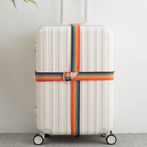  Luggage strap Travel cross reinforced seat belt Travel equipment packaging who luggage lashing