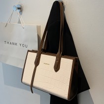 Hong Kong Chao brand new large capacity fashion leather shoulder handbag Joker French small pet tote female