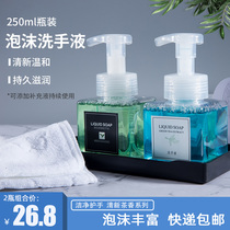 Household foam hand sanitizer hotel restaurant press-type fragrance hand cleanser easy to rinse 250ml * 2 bottles