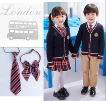 Spring and autumn Academy style class uniforms childrens class uniforms kindergarten uniforms for primary school uniforms English style customization