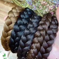 Korean wig twist braid hair band retro Hong Kong style imitation braided hair band headband 2021 new winter