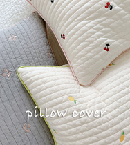  Self-reserved ~ ASAROOM 100 pure cotton embroidery pillowcase Korean handmade customization