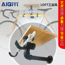 American LOFT Industrial Wind bicycle rack hanging wall parking rack indoor bicycle wall rack adjustable adhesive hook