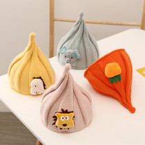 Baby hat autumn and winter infant cartoon cap super cute cute warm wool hat winter baby knitted hat