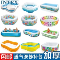 Original INTEX childrens paddling pool inflatable baby pool sand pool ocean ball pool toy pool