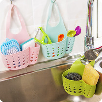Creative household adjustable snap-on sink storage basket Kitchen shelf Faucet sponge drain rack