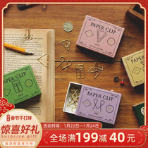 Taiwan Tools to Liveby Worship Handbook Stationery Fashion Creative Brass paper clip paper clip bookmark