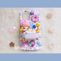 Creative handmade Bubble Matt Mollys Day Cream gel phone case iphone Android customization