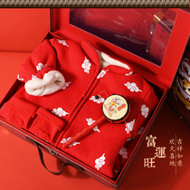 Baby Gift Boxes Spring Thickened Newborn Clothes Men And Women Conjoined Cotton Clothes Full Moon 100 Days Gifts Chinese