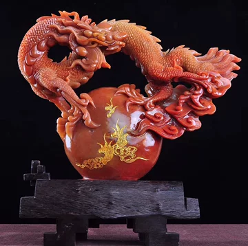 寿山石水草冻田黄石随形印章|文脉传薪艺术品