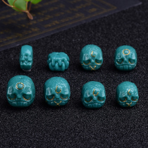 Natural Yungai Temple boutique optimization turquoise handstring accessories top beads diy accessories loose beads partition small carved parts