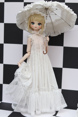taobao agent Fog Flower/BJD3456 Antique skirt lace stitching doll model material Bunny rabbit Doudou Xiongmei SDGR