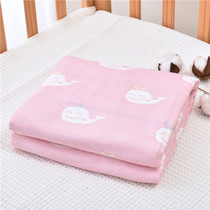 Newborn Baby Baby Pure Cotton Four Layers of gauze cover Covered Blanket By Water Absorbent Bath Towels Summer Air Conditioning Cool Quilts