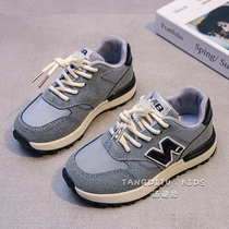 South Gate Han Edition Children Sneakers 2022 Spring Autumn Money Girls Shoes Casual Children Shoes Boy Soft Bottom Old Daddy Shoes