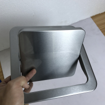 Stainless steel square cover embedded in-style insert-style concealed garbage can invisible trash can new